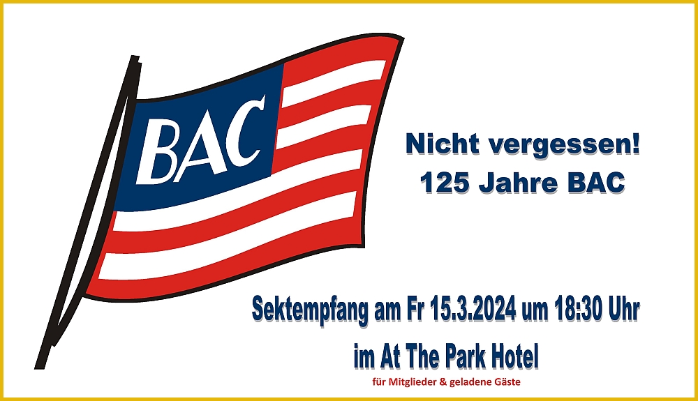 Fahne des Badener AC - 125 Jahre BAC