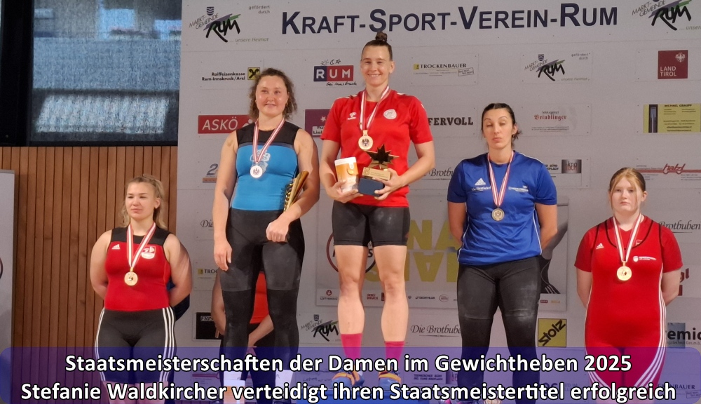 Badener AC Gewichtheben Damen - Stefanie Waldkircher verteidigt ihren Staatsmeistertitel