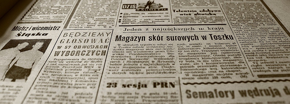 Chronik Foto einer alten Zeitung